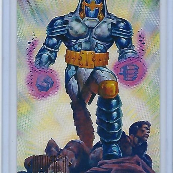 DC Comics 1994 SkyBox Master Series - Geo-Force, Monarch, Power Girl - Picture 3 of 6